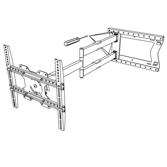 XTRARM Crius 100 cm Rotate 600 TV fäste Vit