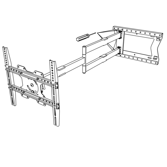 XTRARM Ferrom 120 cm TV fäste