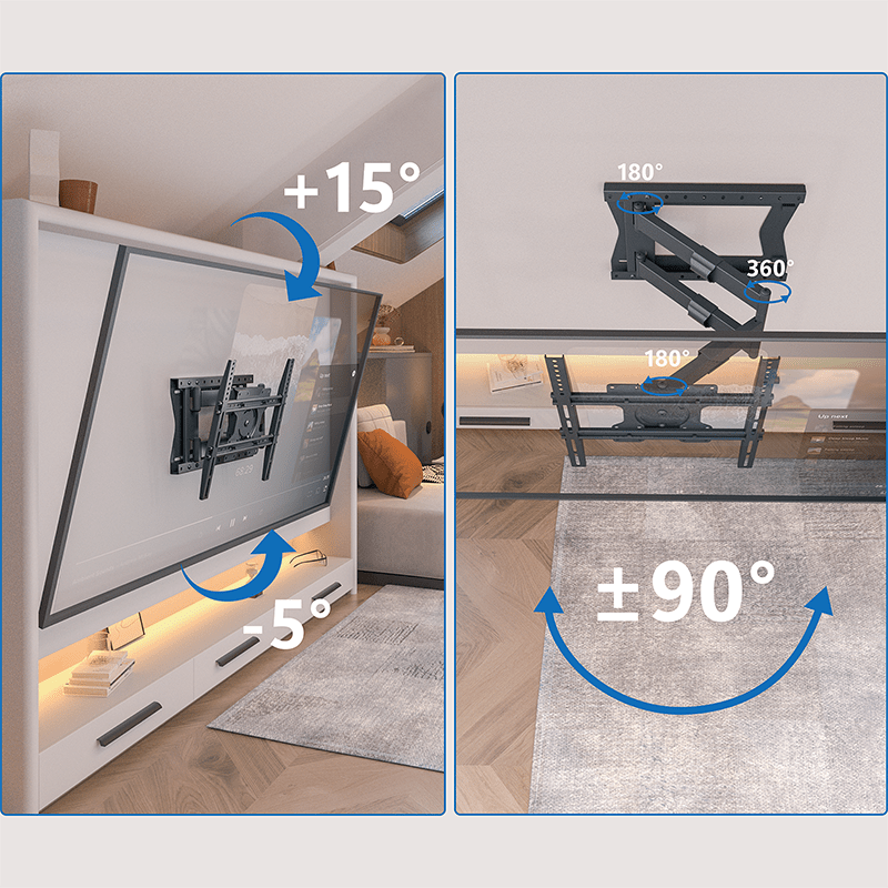 DQ Hercules 2.0 80 cm Flex TV fäste Svart - tvvaggfaste.se