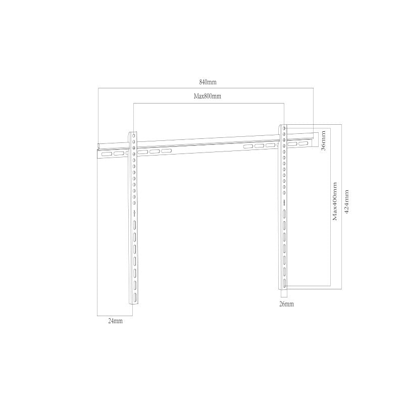 DQ Leto Fixed Slim TV fäste - tvvaggfaste.se