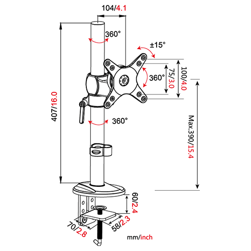 VM D11 Monitorarm - tvvaggfaste.se