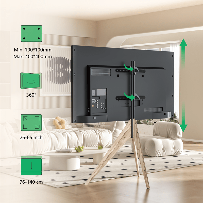 XTRARM Argo Tripod TV - ställ grå ek - tvvaggfaste.se