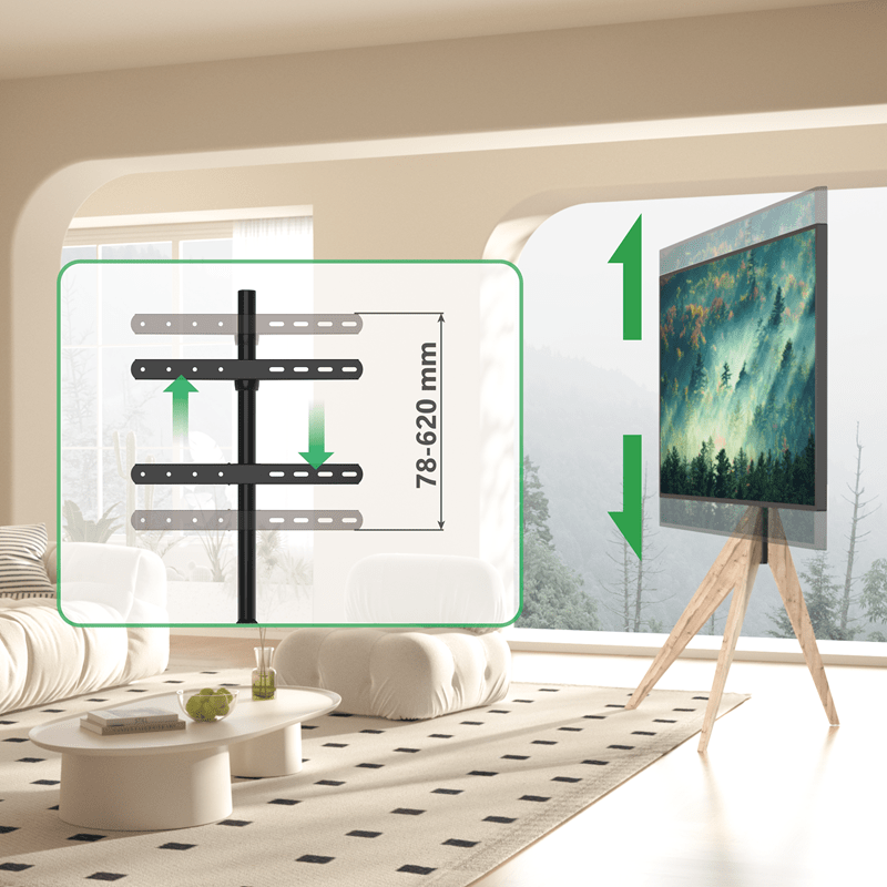 XTRARM Argo Tripod TV - ställ grå ek - tvvaggfaste.se