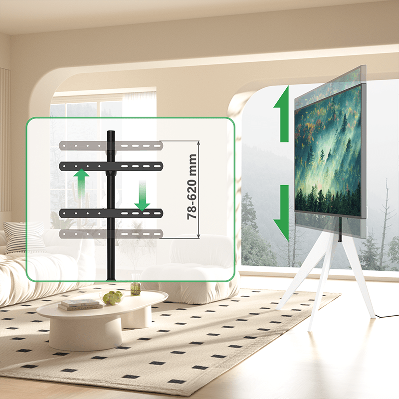 XTRARM Argo Tripod TV - ställ Vit - tvvaggfaste.se