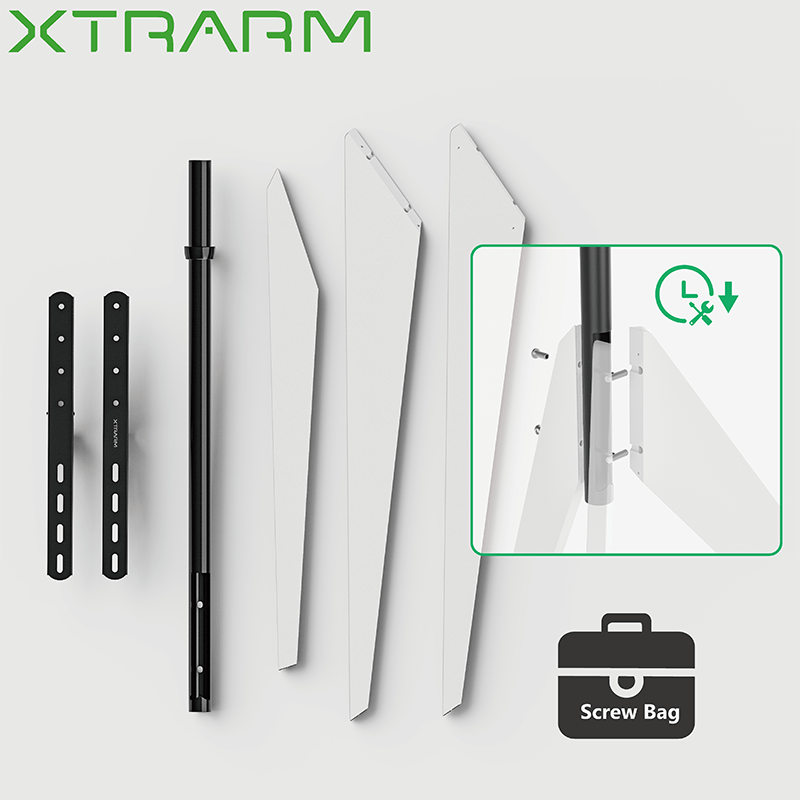 XTRARM Argo Tripod TV - ställ Vit - tvvaggfaste.se