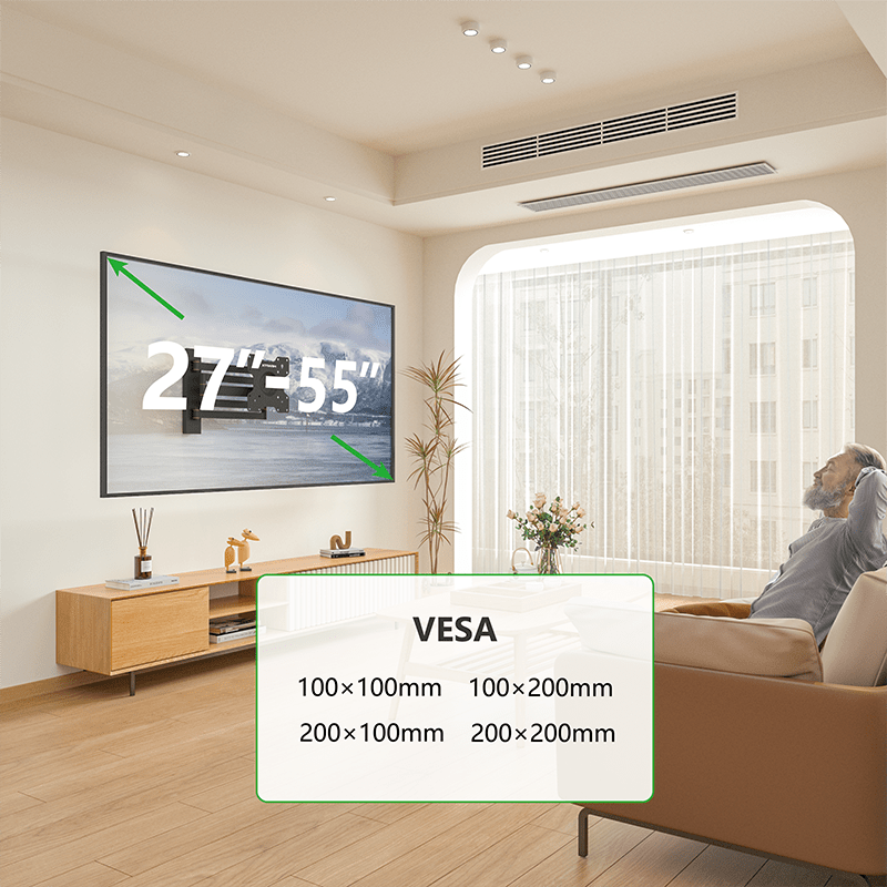 XTRARM Axis XL Svart 108,5 cm - tvvaggfaste.se