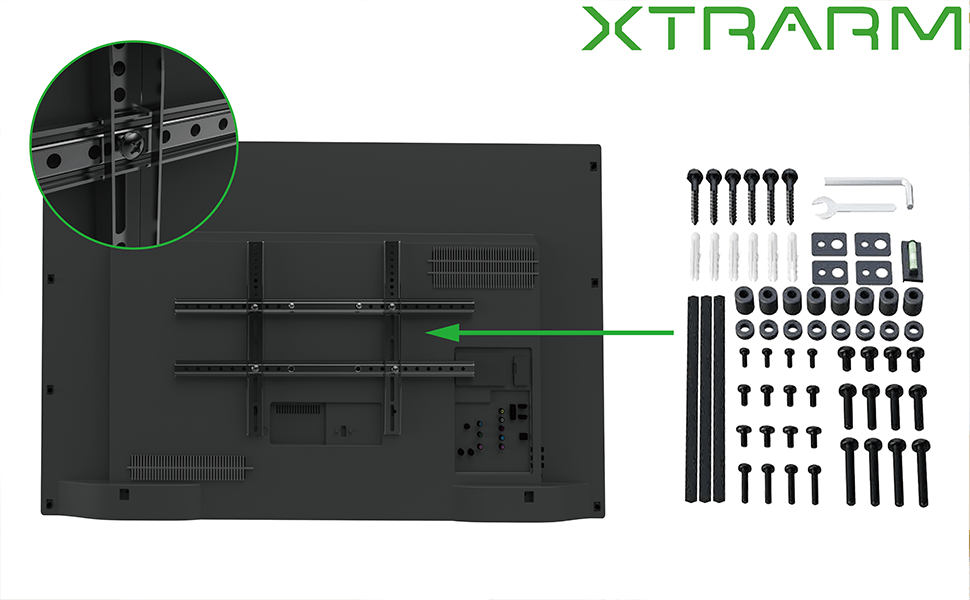 XTRARM Crius 100 cm Rotate 600 TV fäste Svart - tvvaggfaste.se