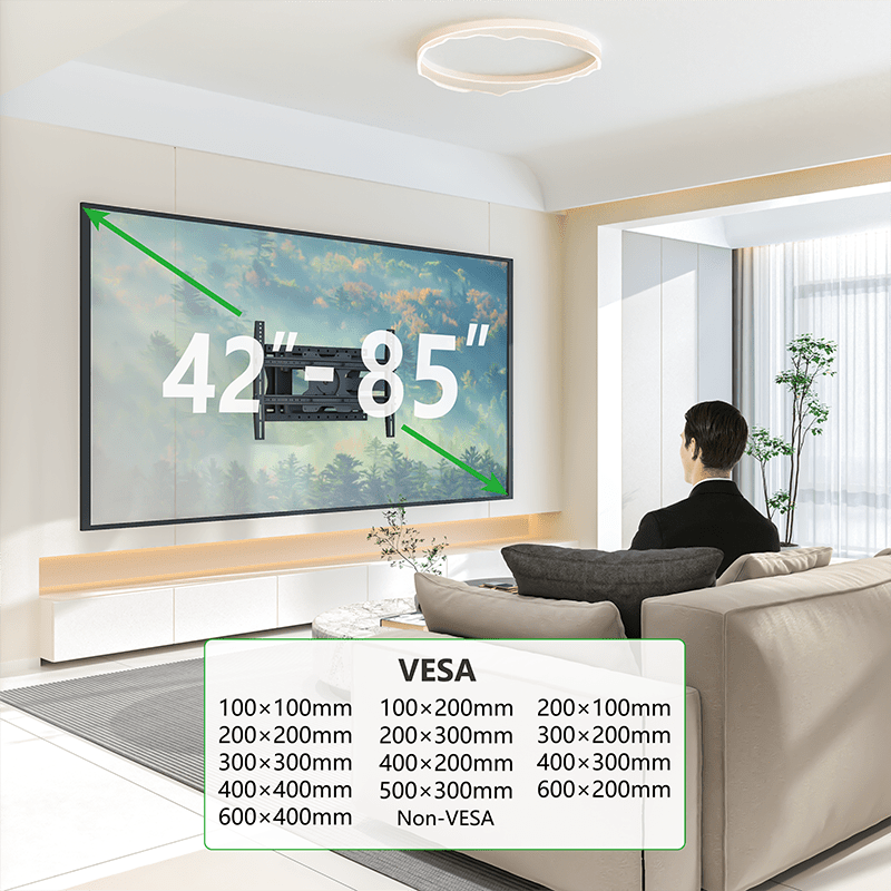 XTRARM Crius 100 cm Rotate 600 TV fäste Svart - tvvaggfaste.se