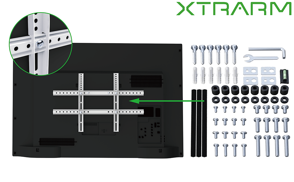 XTRARM Crius 100 cm Rotate 600 TV fäste Vit - tvvaggfaste.se