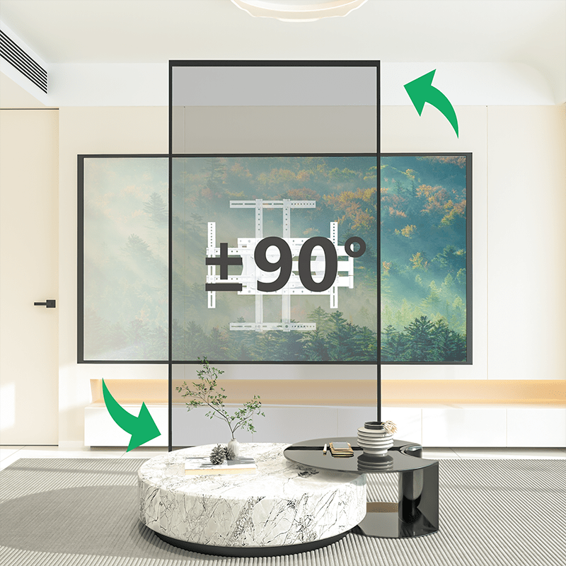 XTRARM Crius 100 cm Rotate 600 TV fäste Vit - tvvaggfaste.se