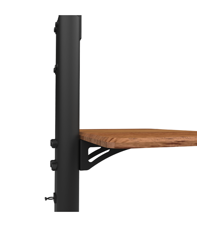 XTRARM Delphos TV Stativ Valnöt med hjul - tvvaggfaste.se