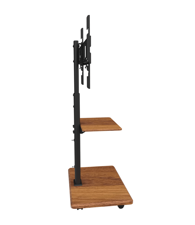 XTRARM Delphos TV Stativ Valnöt med hjul - tvvaggfaste.se