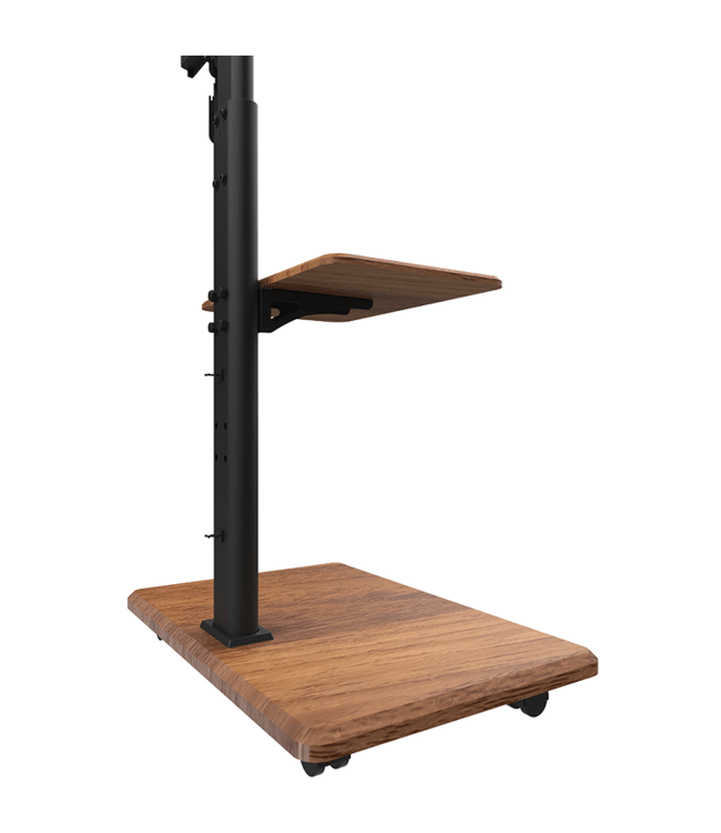 XTRARM Delphos TV Stativ Valnöt med hjul - tvvaggfaste.se