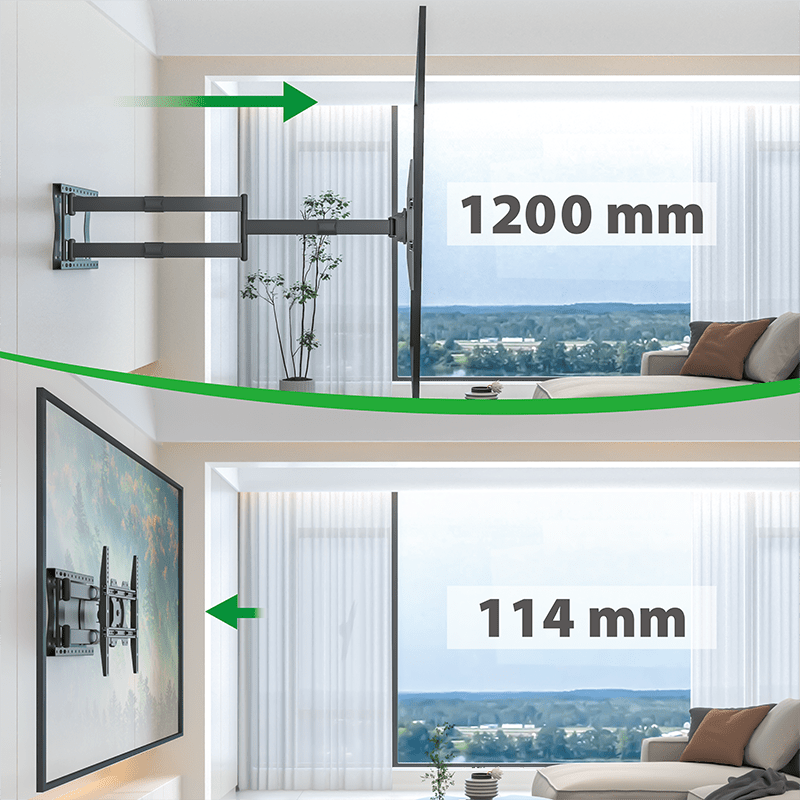 XTRARM Ferrom 120 cm TV fäste - tvvaggfaste.se