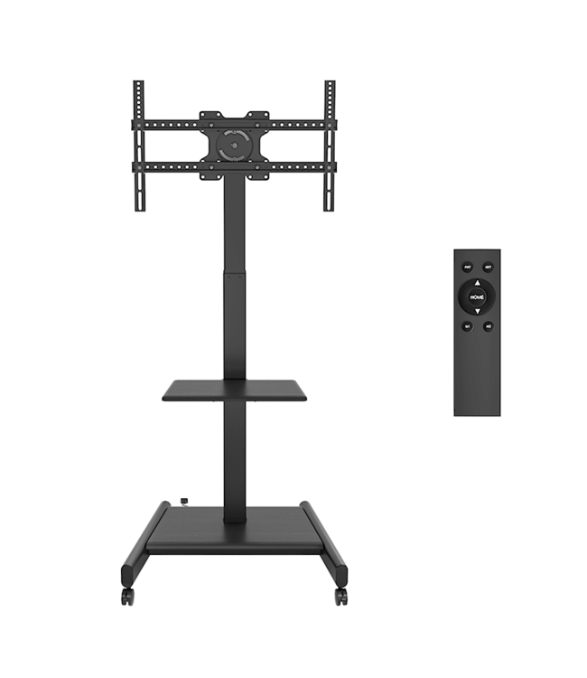 XTRARM TV - stativ Elevate med elektriskt höjdjustering svart - tvvaggfaste.se