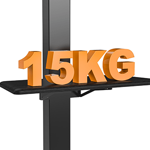 XTRARM TV - stativ Elevate med elektriskt höjdjustering svart - tvvaggfaste.se