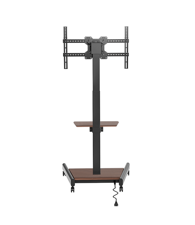 XTRARM TV - stativ Elevate med elektriskt höjdjustering valnöt - tvvaggfaste.se