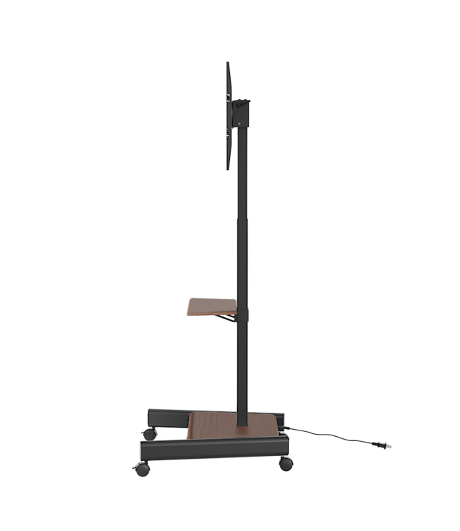 XTRARM TV - stativ Elevate med elektriskt höjdjustering valnöt - tvvaggfaste.se