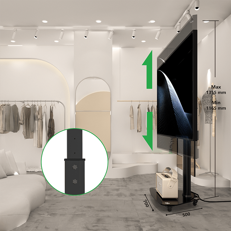 XTRARM TV Stativ Proton 100 Svart - tvvaggfaste.se