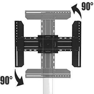 XTRARM TV Stativ Proton 100 Svart - tvvaggfaste.se