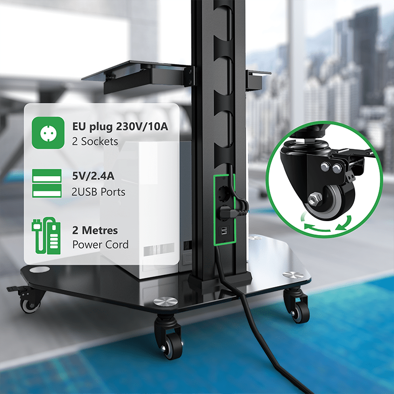 XTRARM TV Stativ Proton 300 Svart - tvvaggfaste.se
