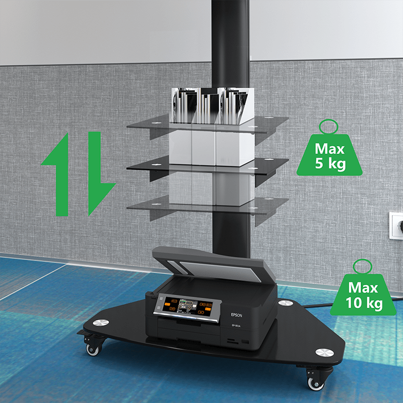 XTRARM TV Stativ Proton 300 Svart - tvvaggfaste.se