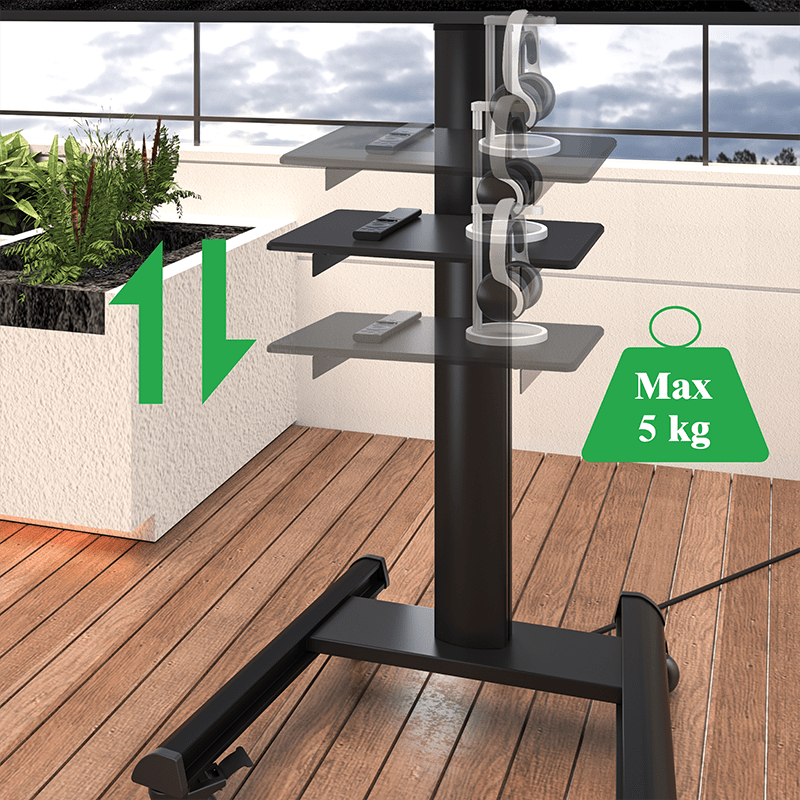 XTRARM TV Stativ Proton 500 svart - tvvaggfaste.se