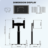 XTRARM TV Stativ Proton 100 Alu