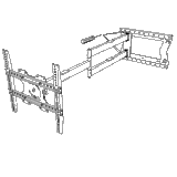 XTRARM Ferrom 120 cm TV fäste