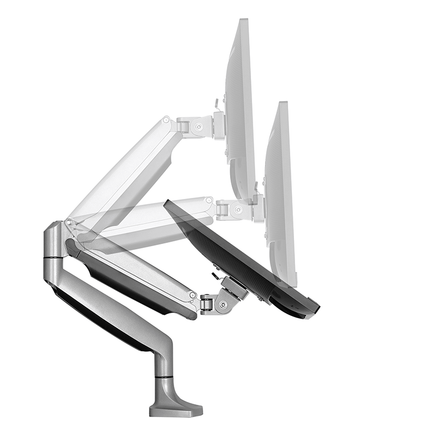 DQ Monitorfäste Nika Silver - med gas fjäder - tvvaggfaste.se