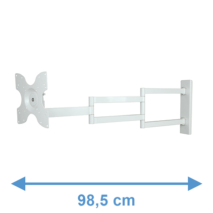 DQ Rotate XL Vit 98,5 cm TV Väggfäste - tvvaggfaste.se