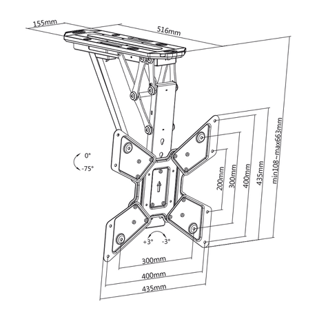 My Wall TV ceiling mount electric HL40ML - tvvaggfaste.se