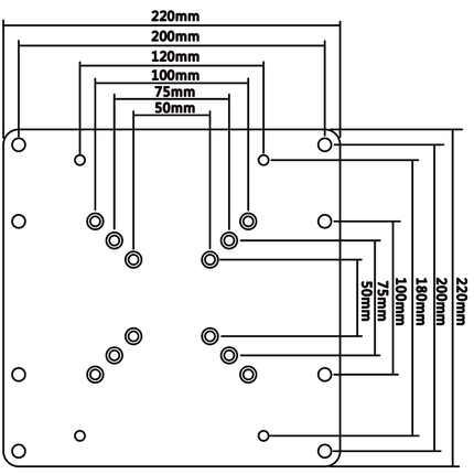 MyWall Hera Adapter 200x200mm - tvvaggfaste.se