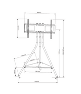 TRARM Ahton Tripod TV Stativ vit - tvvaggfaste.se
