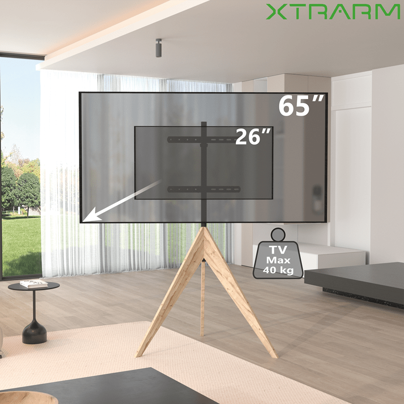 XTRARM Argo Tripod TV - ställ grå ek - tvvaggfaste.se