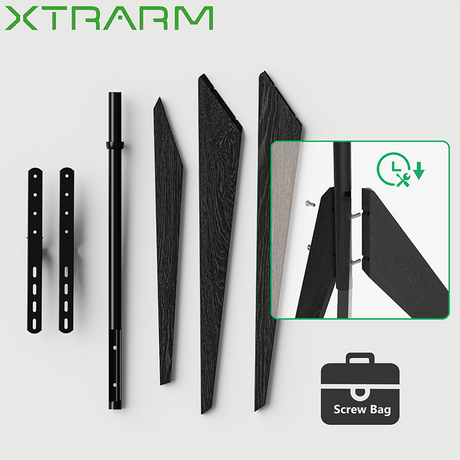 XTRARM Argo Tripod TV - ställ svart - tvvaggfaste.se