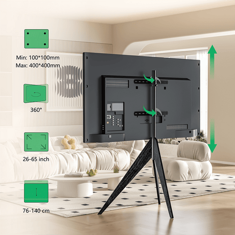 XTRARM Argo Tripod TV - ställ svart - tvvaggfaste.se