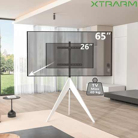 XTRARM Argo Tripod TV - ställ Vit - tvvaggfaste.se