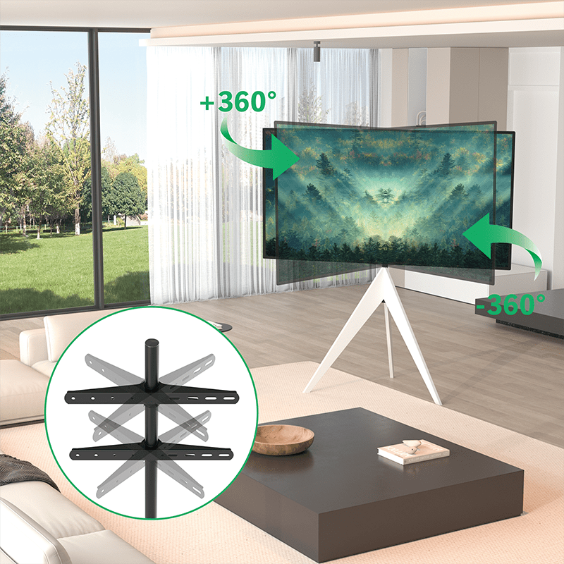 XTRARM Argo Tripod TV - ställ Vit - tvvaggfaste.se