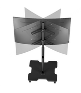 XTRARM Arius TV Stativ svart X fot - tvvaggfaste.se