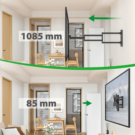 XTRARM Axis XL Svart 108,5 cm - tvvaggfaste.se