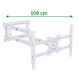 XTRARM Crius 100 cm Rotate 600 TV fäste Vit - tvvaggfaste.se