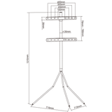 XTRARM Juno Tripod TV Stativ - tvvaggfaste.se