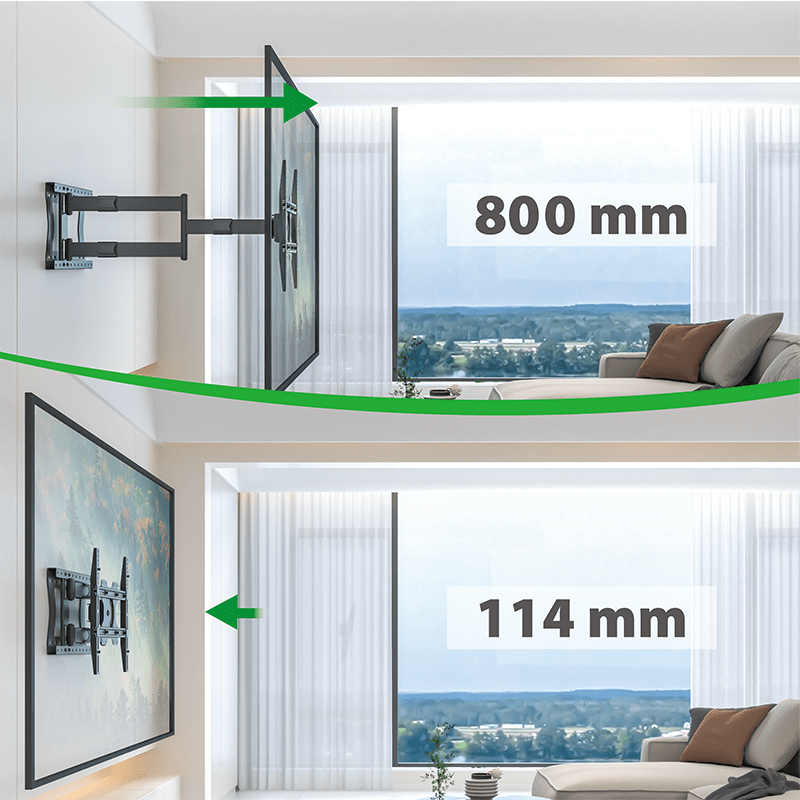 XTRARM Tantal 80 cm Flex TV fäste Svart - tvvaggfaste.se