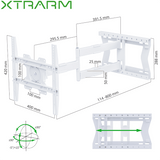 XTRARM Tantal 80 cm Flex TV fäste Vit - tvvaggfaste.se