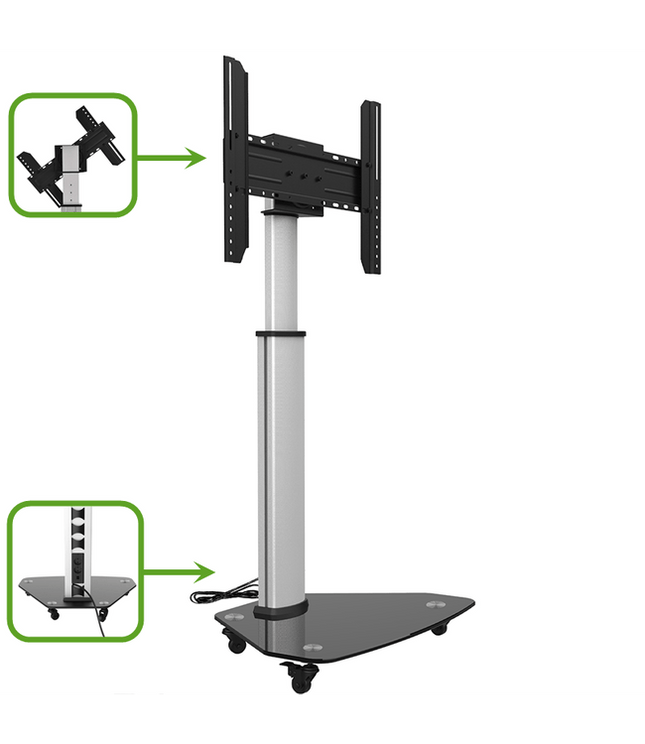 XTRARM TV Stativ Proton 100 Alu - tvvaggfaste.se