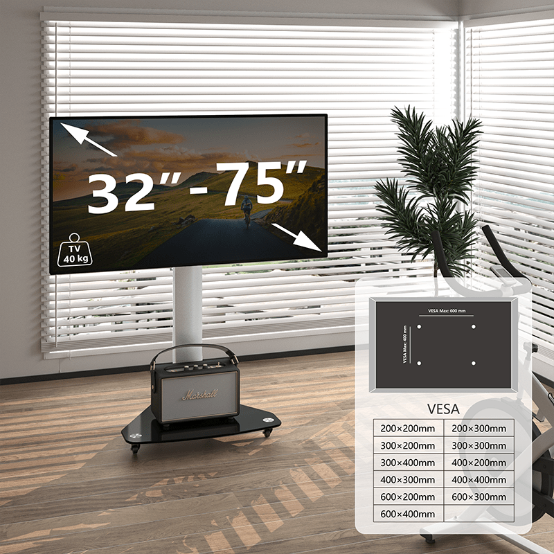 XTRARM TV Stativ Proton 100 Alu - tvvaggfaste.se