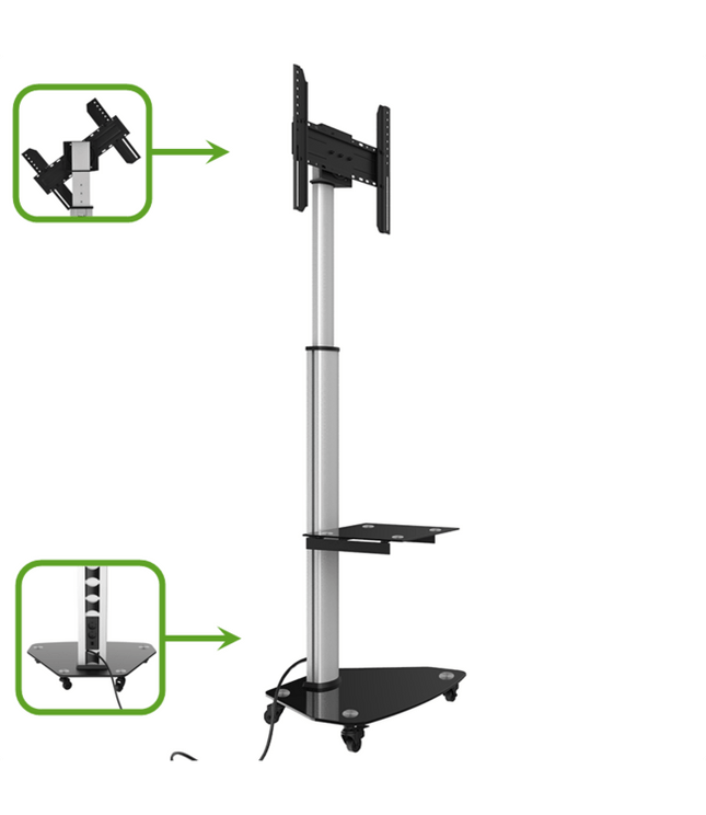 XTRARM TV Stativ Proton 300 alu - tvvaggfaste.se