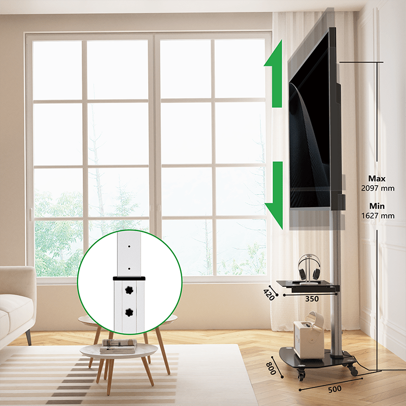XTRARM TV Stativ Proton 300 alu - tvvaggfaste.se