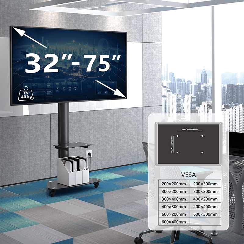 XTRARM TV Stativ Proton 300 Svart - tvvaggfaste.se